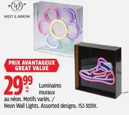 Canadian Tire WEST & ARROW Neon Wall Lights offer