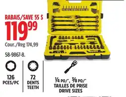 Canadian Tire Stanley Pro Max Black Chrome Socket Set, 126-pc offer