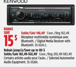 Canadian Tire KENWOOD Digital Media Receiver with Bluetooth offer
