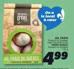 IGA FRESH GARLIC offer