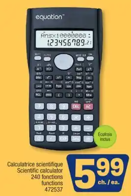 Jean Coutu Equation Scientific calculator offer