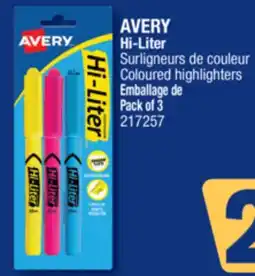Jean Coutu AVERY Hi-Liter Coloured highlighters offer