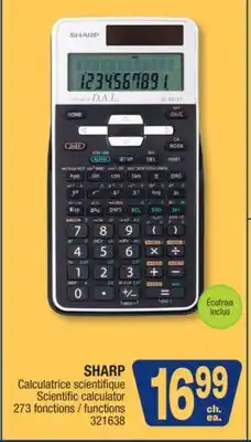 Jean Coutu SHARP Scientific calculator offer