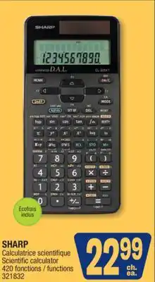 Jean Coutu SHARP Scientific calculator offer