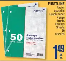 Jean Coutu FIRSTLINE Graph paper offer