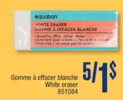 Jean Coutu EQUATION White eraser offer