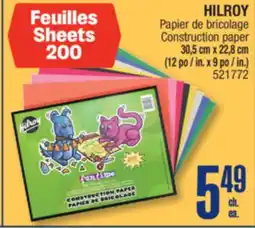 Jean Coutu HILROY Papier de bricolage offer