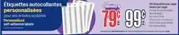 Jean Coutu Personalized self-adhesive labels offer