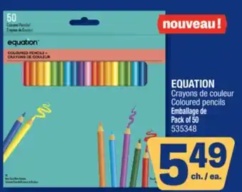 Jean Coutu EQUATION Coloured pencils offer