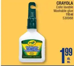 Jean Coutu CRAYOLA Washable glue offer