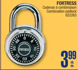 Jean Coutu FORTRESS Combination padlock offer