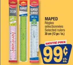Jean Coutu MAPED Selected rulers offer