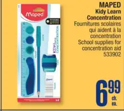 Jean Coutu MAPED Kidy Learn Concentration School supplies for concentration aid offer