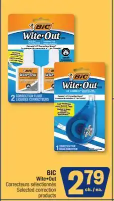 Jean Coutu BIC Wite•Out Selected correction products offer