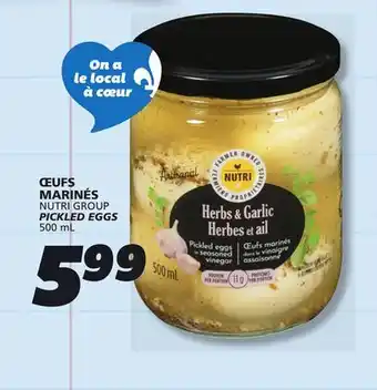IGA NUTRI GROUP PICKLED EGGS offer