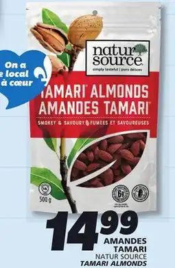 IGA NATUR SOURCE TAMARI ALMONDS offer