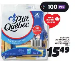 IGA P'TIT QUÉBEC CHEESE SNACKS offer