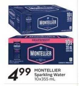Sobeys Montellier Sparkling Water offer