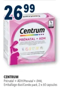 Familiprix CENTRUM, Prénatal + ADH/Prenatal + Combo pack, 2 x 60 capsules offer