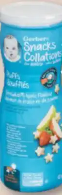 Familiprix GERBER Lil'Crunchies or puffs, 42 g offer