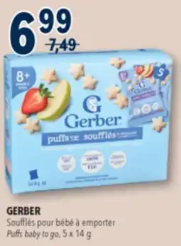 Familiprix GERBER Puffs baby to go, 5x 14g offer