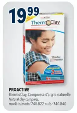 Familiprix PROACTIVE, ThermoClay, Natural clay compress, model 740-822 or 740-840 offer