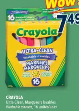 Familiprix CRAYOLA Washable markers 16 units offer