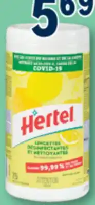 Familiprix HERTEL, Desinfecting wipes, 75 units offer