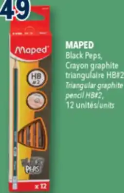 Familiprix MAPED Black Peps, pencil HB#2 offer