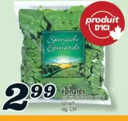 Marché Richelieu ÉPINARDS | SPINACH offer