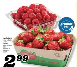 Marché Richelieu FRAMBOISES OU FRAISES | RASPBERRIES OR STRAWBERRIES offer
