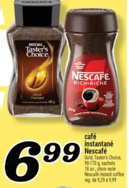 Marché Richelieu CAFÉ INSTANTANÉ NESCAFÉ | NESCAFÉ INSTANT COFFEE offer