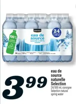 Marché Richelieu Eau de source naturelle Selection | Selection natural spring water offer