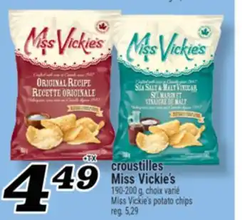 Marché Richelieu CROUSTILLES MISS VICKIE'S | MISS VICKIE'S POTATO CHIPS offer
