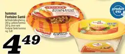 Marché Richelieu HUMMUS FONTAINE SANTÉ | FONTAINE SANTÉ HUMMUS offer