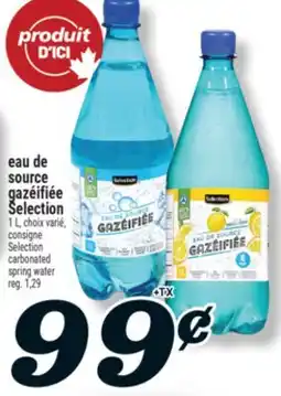 Marché Richelieu EAU DE SOURCE GAZÉIFIÉE SELECTION |SELECTION CARBONATED SPRING WATER offer