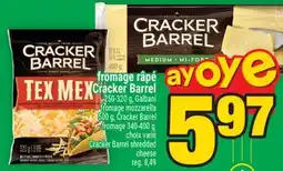 Super C fromage râpé Cracker Barrel | Cracker Barrel shredded cheese offer
