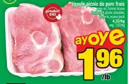 Super C épaule picnic de porc frais | fresh pork picnic shoulder, bone-in offer