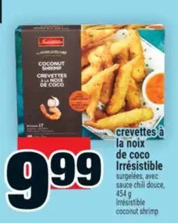 Super C CREVETTES À LA NOIX DE COCO IRRÉSISTIBLE | IRRÉSISTIBLE COCONUT SHRIMP offer