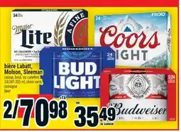 Super C BIÈRE LABATT, MOLSON, SLEEMAN | BEER offer