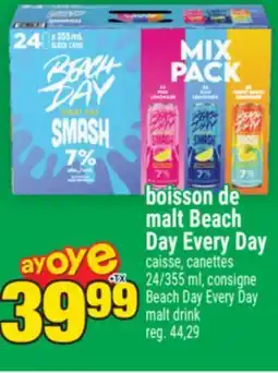 Super C boisson de malt Beach Day Every Day | Beach Day Every Day malt drink offer