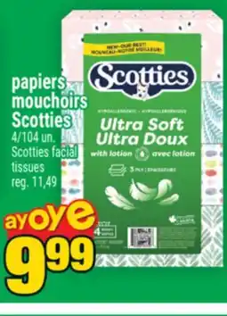 Super C PAPIERS MOUCHOIRS SCOTTIES | SCOTTIES FACIAL TISSUES offer