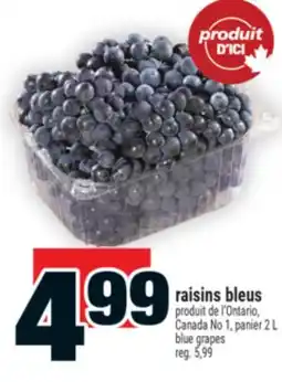 Super C raisins bleus | blue grapes offer
