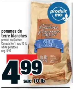 Super C POMMES DE TERRE BLANCHES | WHITE POTATOES offer
