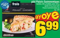 Super C pâté Plaisirs Gastronomiques tourtière | Plaisirs Gastronomiques pie offer
