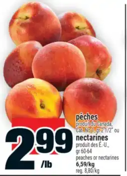 Super C pêches ou nectarines | peaches or nectarines offer