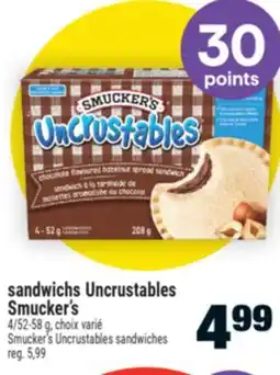 Super C SANDWICHS UNCRUSTABLES SMUCKER'S | SMUCKER'S UNCRUSTABLES SANDWICHES offer
