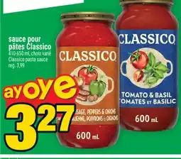 Super C SAUCE POUR PÂTES CLASSICO | CLASSICO PASTA SAUCE offer