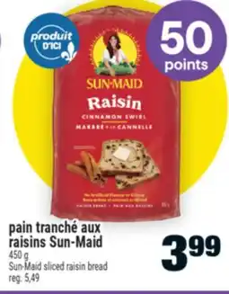 Super C pain tranché aux raisins Sun-Maid | Sun-Maid sliced raisin bread offer