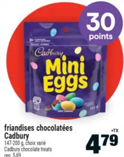 Super C FRIANDISES CHOCOLATÉES CADBURY | CADBURY CHOCOLATE TREATS offer